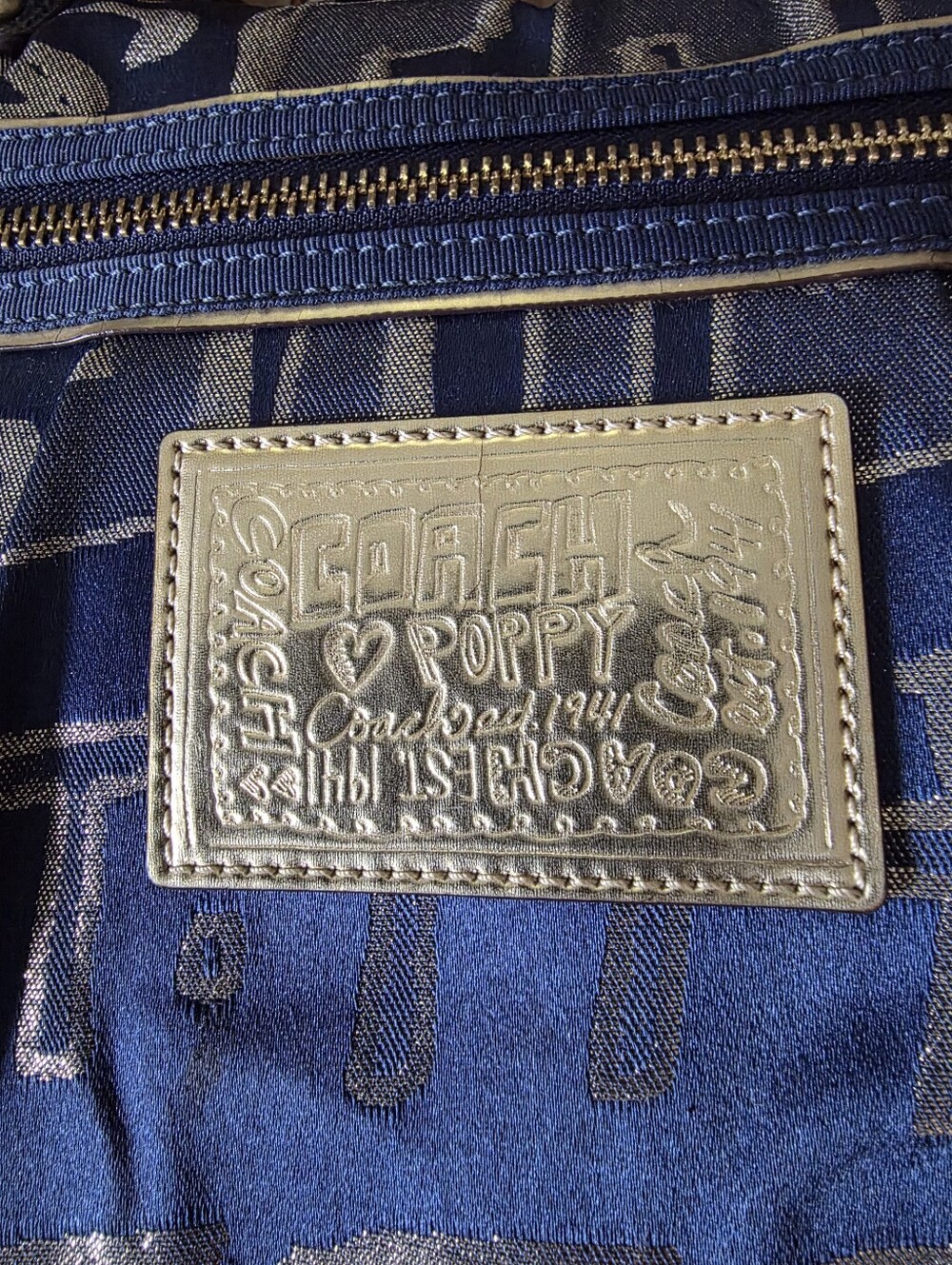 Coach Poppy Graffiti Glam Tote Bag - Picture 10 of 16